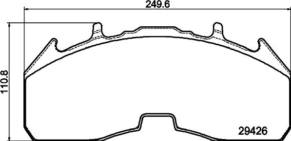 DON CVP137K - Brake Pad Set, disc brake car-mod.net