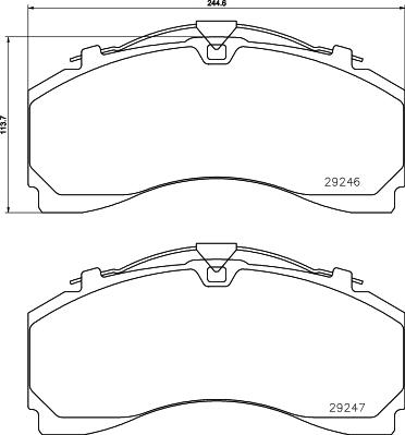 DON CVP129K - Brake Pad Set, disc brake car-mod.net