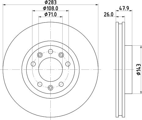 DON PCD19662 - Brake Disc car-mod.net
