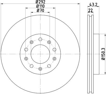 DON PCD14482 - Brake Disc car-mod.net