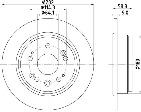 DON PCD14022 - Brake Disc car-mod.net