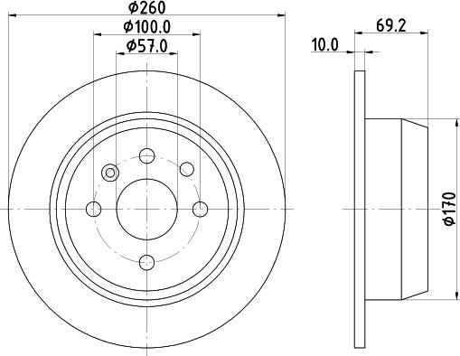 DON PCD15412 - Brake Disc car-mod.net