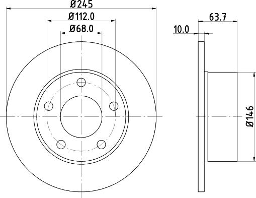 DON PCD10092 - Brake Disc car-mod.net