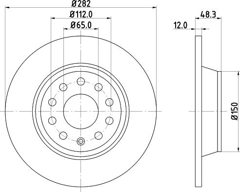 DON PCD10082 - Brake Disc car-mod.net