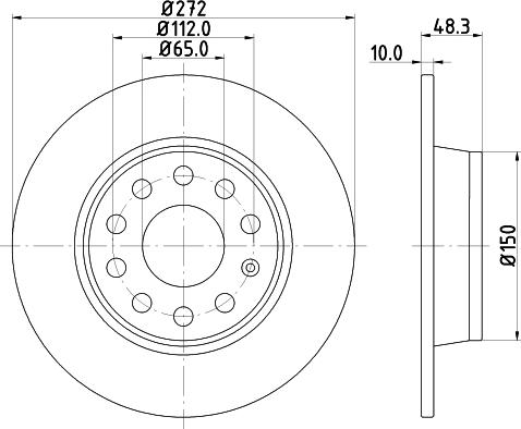 DON PCD10162 - Brake Disc car-mod.net