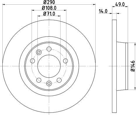 DON PCD11782 - Brake Disc car-mod.net
