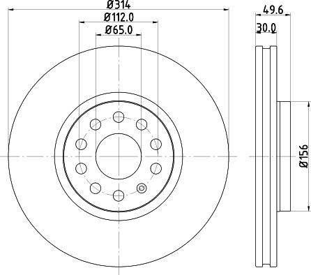 DON PCD11732 - Brake Disc car-mod.net