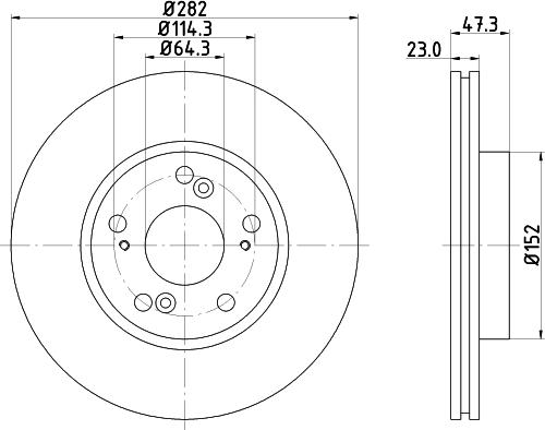 DON PCD13592 - Brake Disc car-mod.net