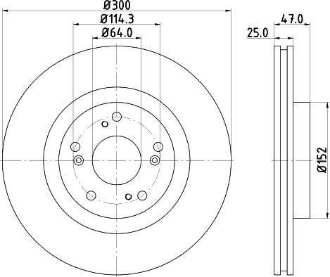 DON PCD13752 - Brake Disc car-mod.net