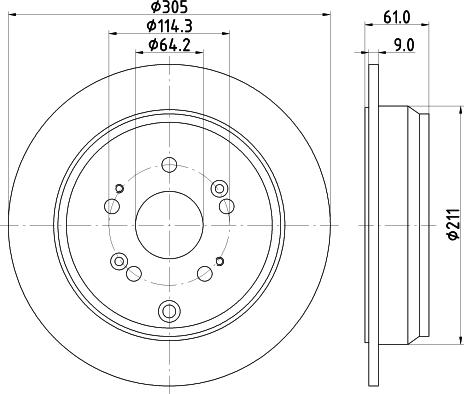 DON PCD12962 - Brake Disc car-mod.net
