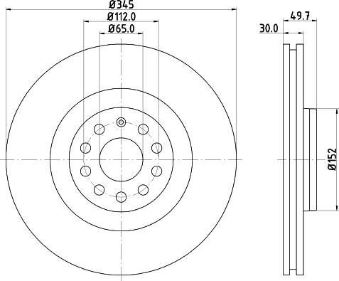 DON PCD12831 - Brake Disc car-mod.net