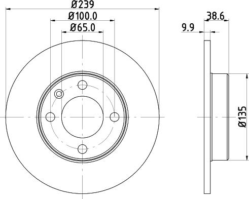 DON PCD12212 - Brake Disc car-mod.net