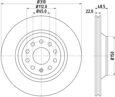 DON PCD12272 - Brake Disc car-mod.net