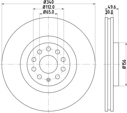 DON PCD12781 - Brake Disc car-mod.net