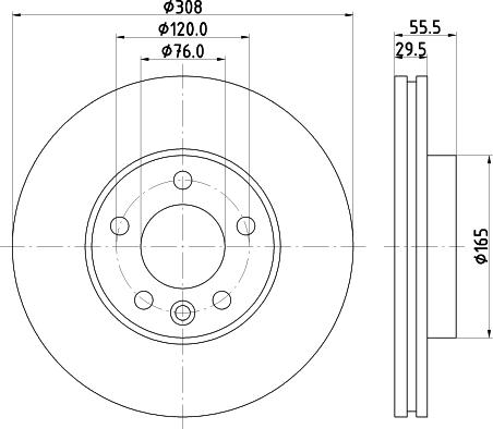 DON PCD20851 - Brake Disc car-mod.net
