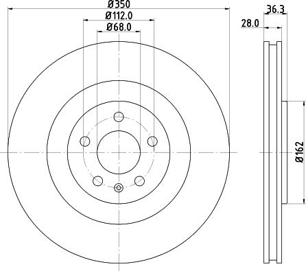 DON PCD22932 - Brake Disc car-mod.net
