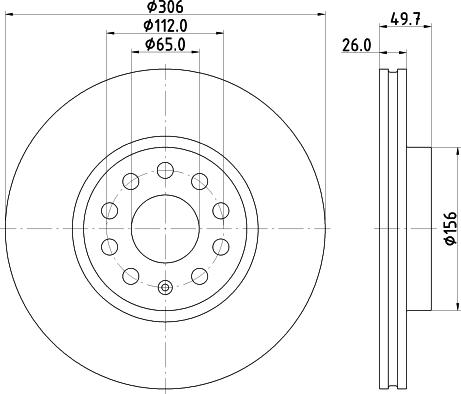DON PCD22252 - Brake Disc car-mod.net