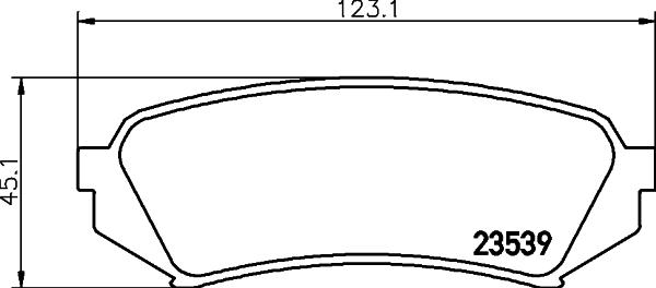 DON PCP1415 - Brake Pad Set, disc brake car-mod.net