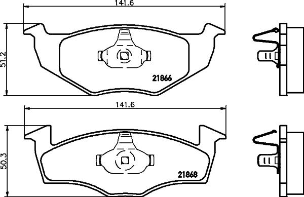 DON PCP1347 - Brake Pad Set, disc brake car-mod.net