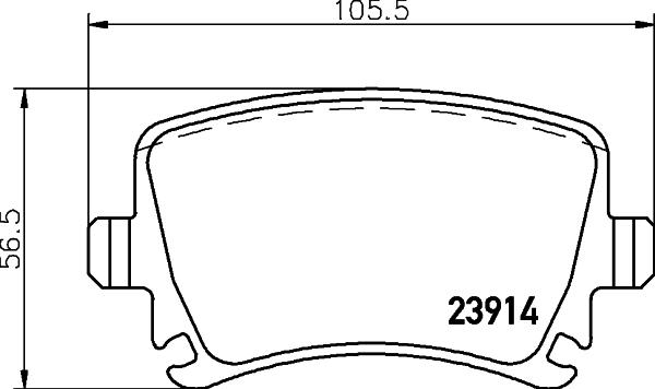 DON PCP1004 - Brake Pad Set, disc brake car-mod.net