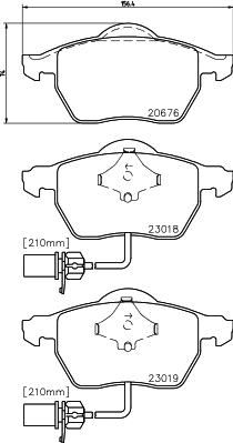 DON PCP1017 - Brake Pad Set, disc brake car-mod.net