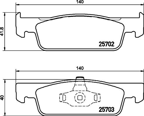DON PCP1089 - Brake Pad Set, disc brake car-mod.net