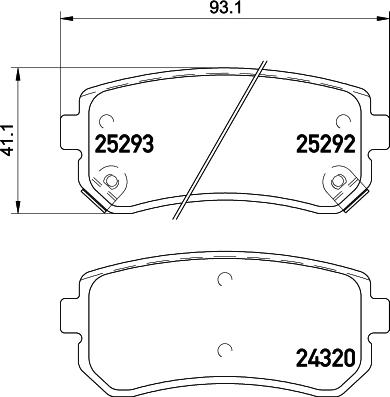 DON PCP1027 - Brake Pad Set, disc brake car-mod.net
