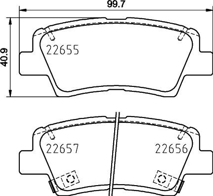 DON PCP1752 - Brake Pad Set, disc brake car-mod.net