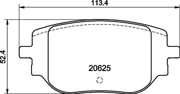 DON PCP2083 - Brake Pad Set, disc brake car-mod.net