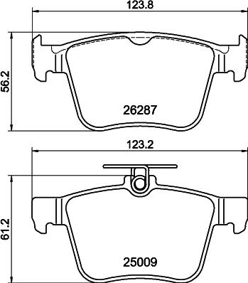 DON PCP2244 - Brake Pad Set, disc brake car-mod.net