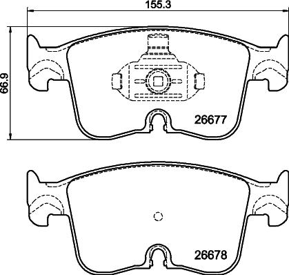 DON PCP2242 - Brake Pad Set, disc brake car-mod.net