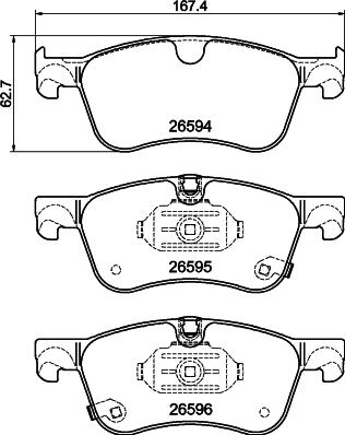DON PCP2247 - Brake Pad Set, disc brake car-mod.net