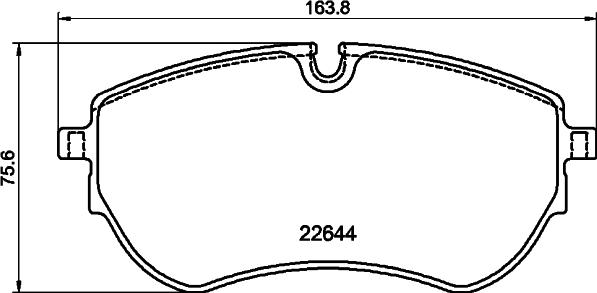 DON PCP2265 - Brake Pad Set, disc brake car-mod.net