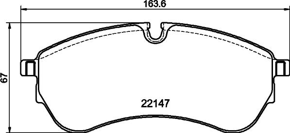 DON PCP2266 - Brake Pad Set, disc brake car-mod.net