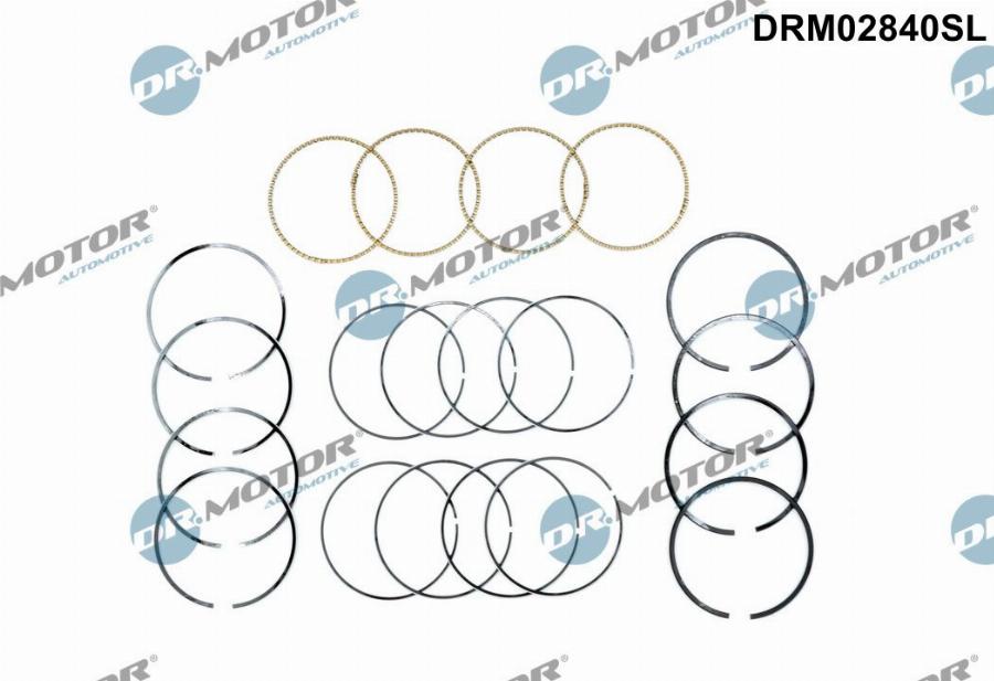 Dr.Motor Automotive DRM02840SL - Piston Ring Kit car-mod.net