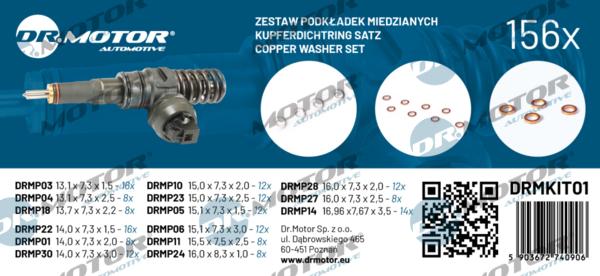 Dr.Motor Automotive DRMKIT01 - Seal Kit, injector nozzle car-mod.net