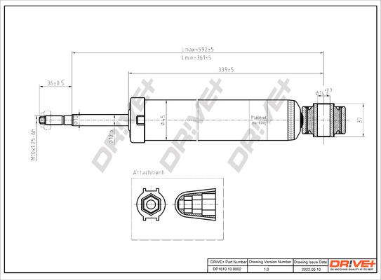Dr!ve+ DP1610.10.0002 - Shock Absorber car-mod.net