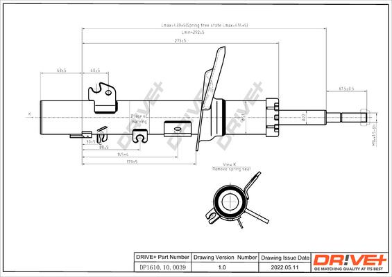 Dr!ve+ DP1610.10.0039 - Shock Absorber car-mod.net