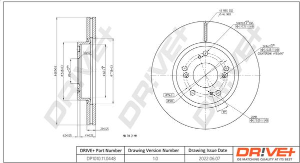 Dr!ve+ DP1010.11.0448 - Brake Disc car-mod.net