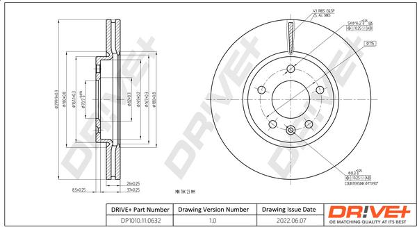 Dr!ve+ DP1010.11.0632 - Brake Disc car-mod.net