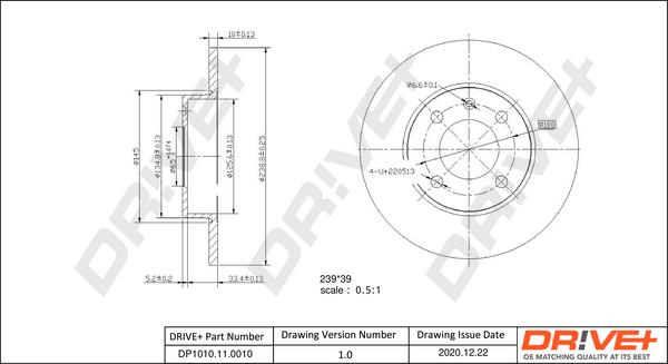 Dr!ve+ DP1010.11.0010 - Brake Disc car-mod.net