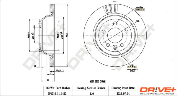 Dr!ve+ DP1010.11.1442 - Brake Disc car-mod.net