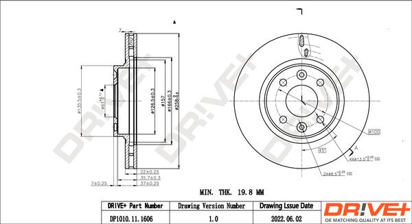 Dr!ve+ DP1010.11.1606 - Brake Disc car-mod.net