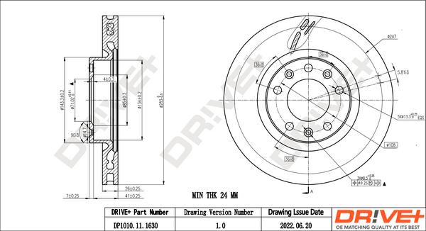 Dr!ve+ DP1010.11.1630 - Brake Disc car-mod.net