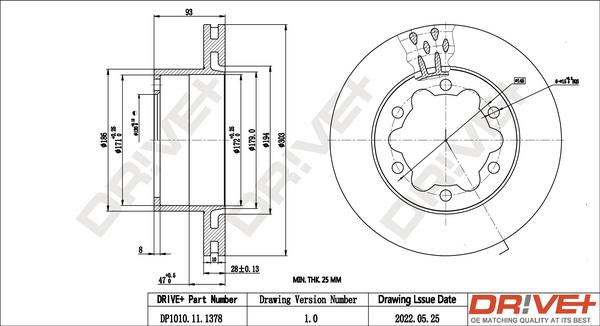 Dr!ve+ DP1010.11.1378 - Brake Disc car-mod.net
