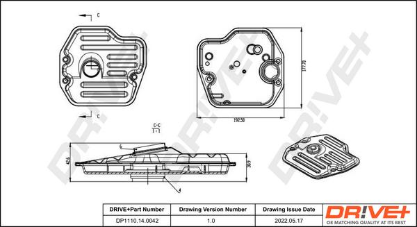 Dr!ve+ DP1110.14.0042 - Hydraulic Filter, automatic transmission car-mod.net