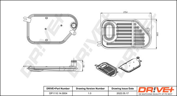 Dr!ve+ DP1110.14.0004 - Hydraulic Filter, automatic transmission car-mod.net