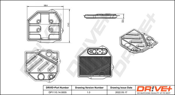 Dr!ve+ DP1110.14.0005 - Hydraulic Filter, automatic transmission car-mod.net