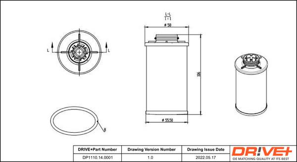 Dr!ve+ DP1110.14.0001 - Hydraulic Filter, automatic transmission car-mod.net