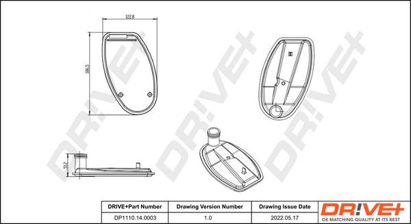 Dr!ve+ DP1110.14.0003 - Hydraulic Filter, automatic transmission car-mod.net